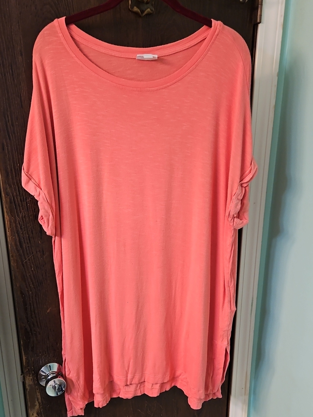 LuLaRoe Coral Short-Sleeve Tunic Shirt